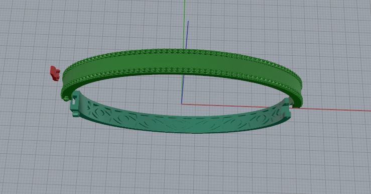 Bracelet size 21 Model 6665 3D print model_3