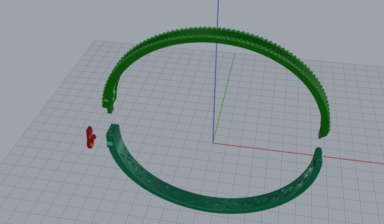 Bracelet size 21 Model 6665 3D print model_4