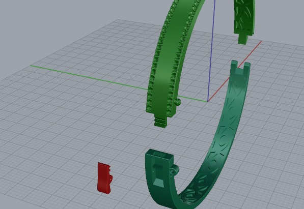 Bracelet size 21 Model 6665 3D print model_5