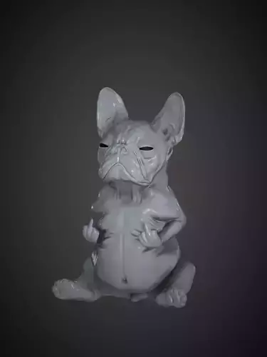 Pug Dog Mem 3D print model
