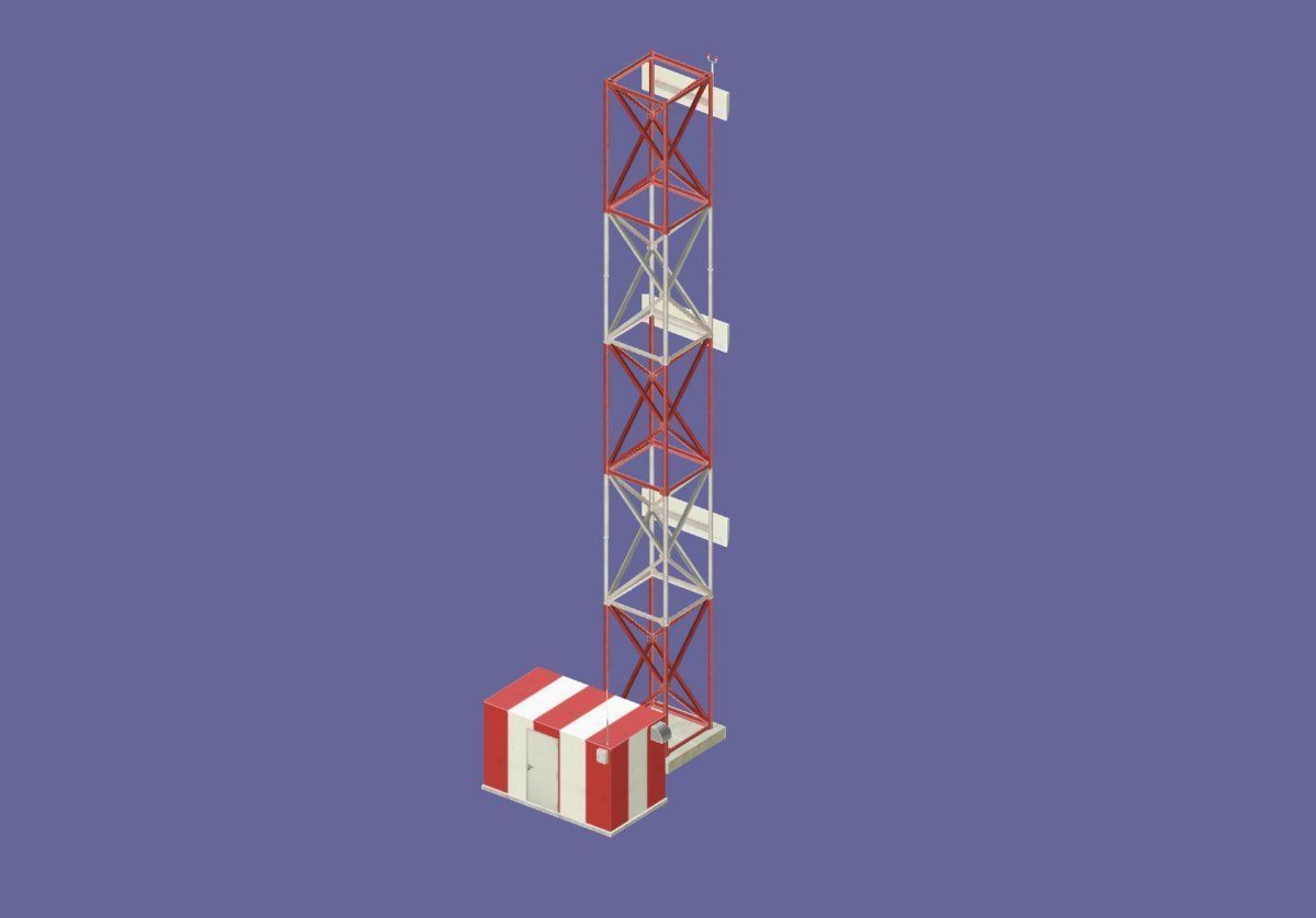 ILS Glide path model Low-poly 3D model_5