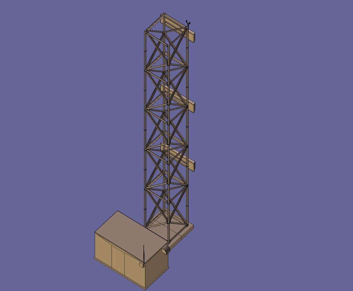 ILS Glide path model Low-poly 3D model_6