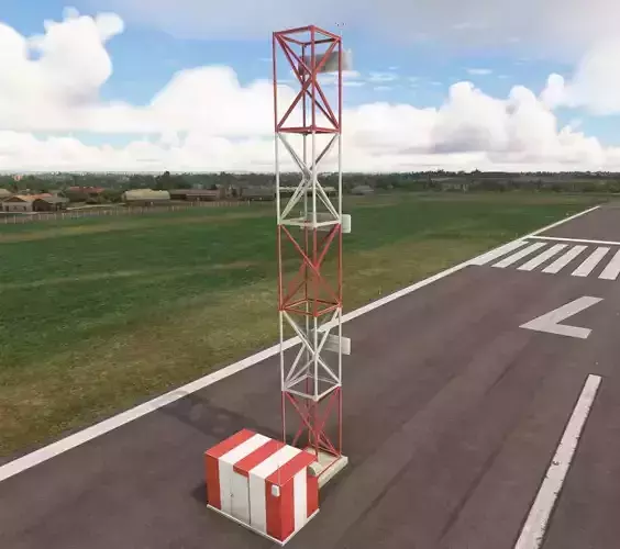 ILS Glide path model Low-poly 3D model