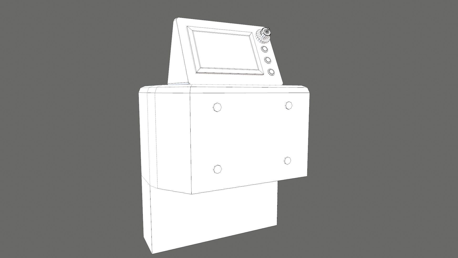 LUS HMI Panel Low-poly 3D model_11