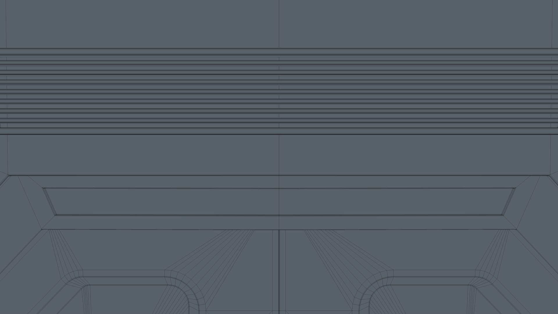 Sci Fi Door Low-poly 3D model_12