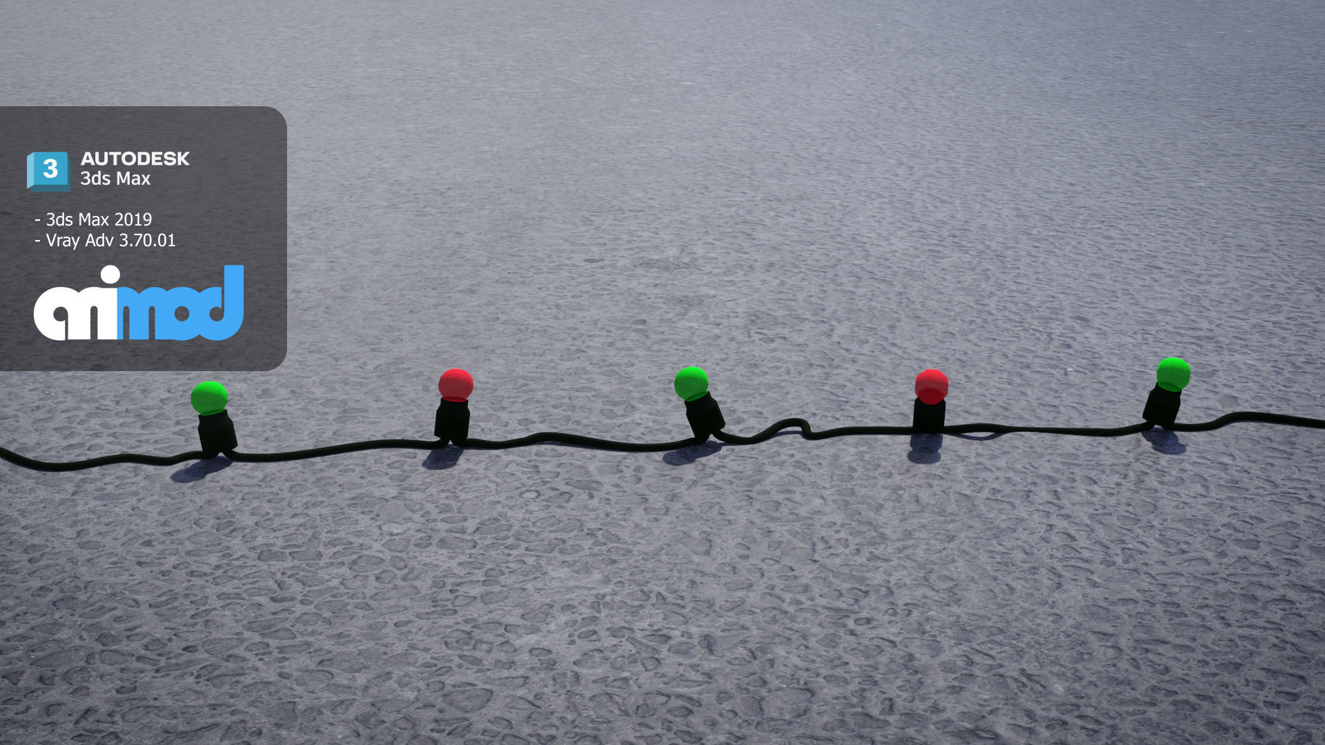 Christmas Light Bulb 3D model_4