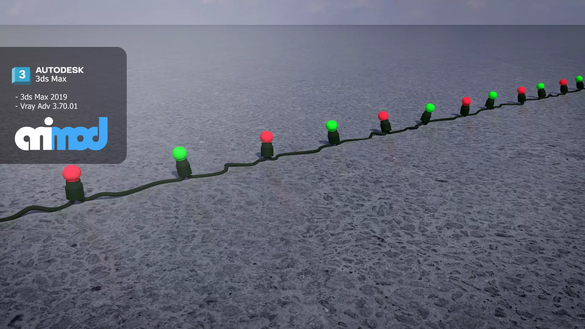 Christmas Light Bulb 3D model_0