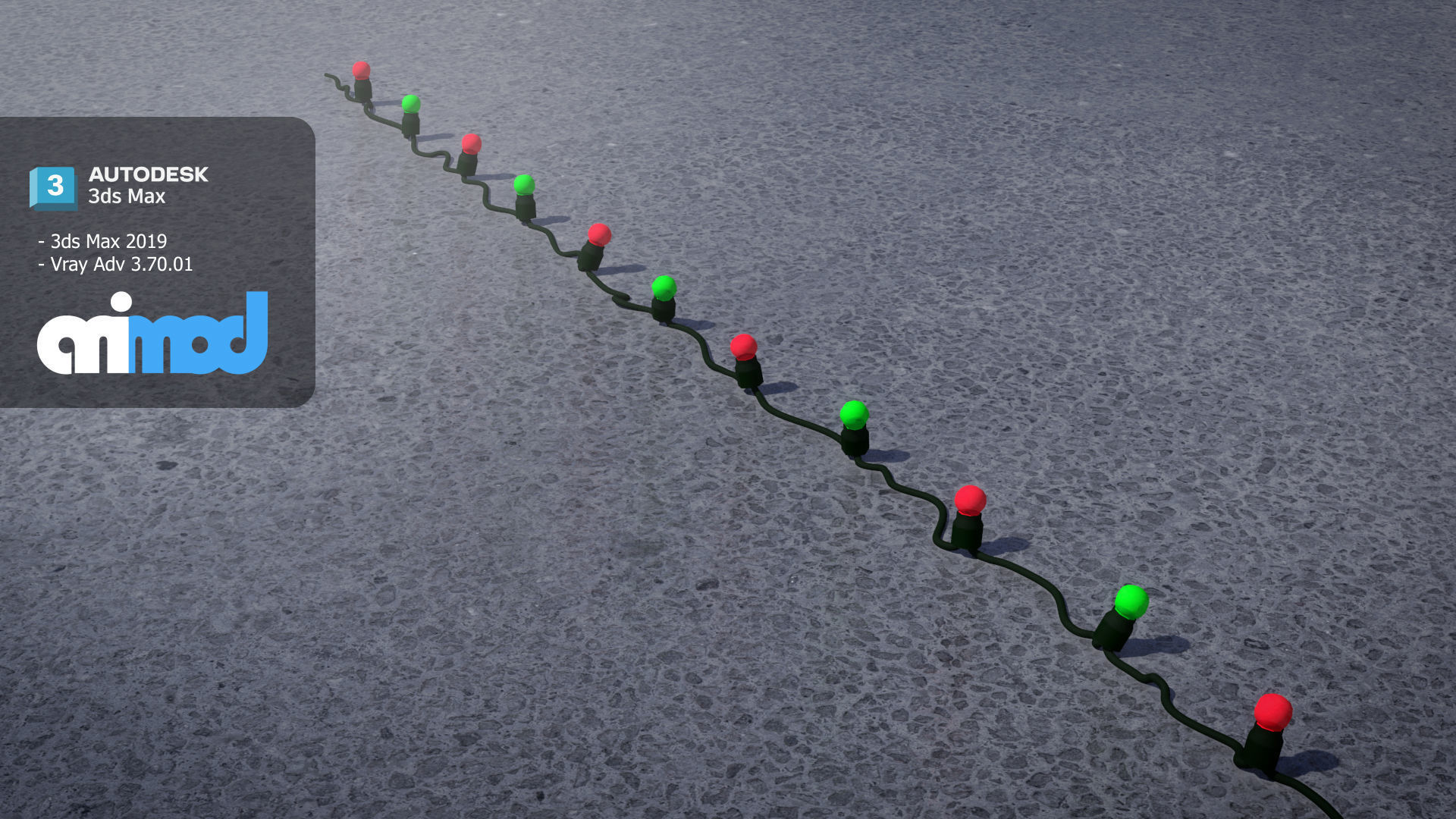 Christmas Light Bulb 3D model_2