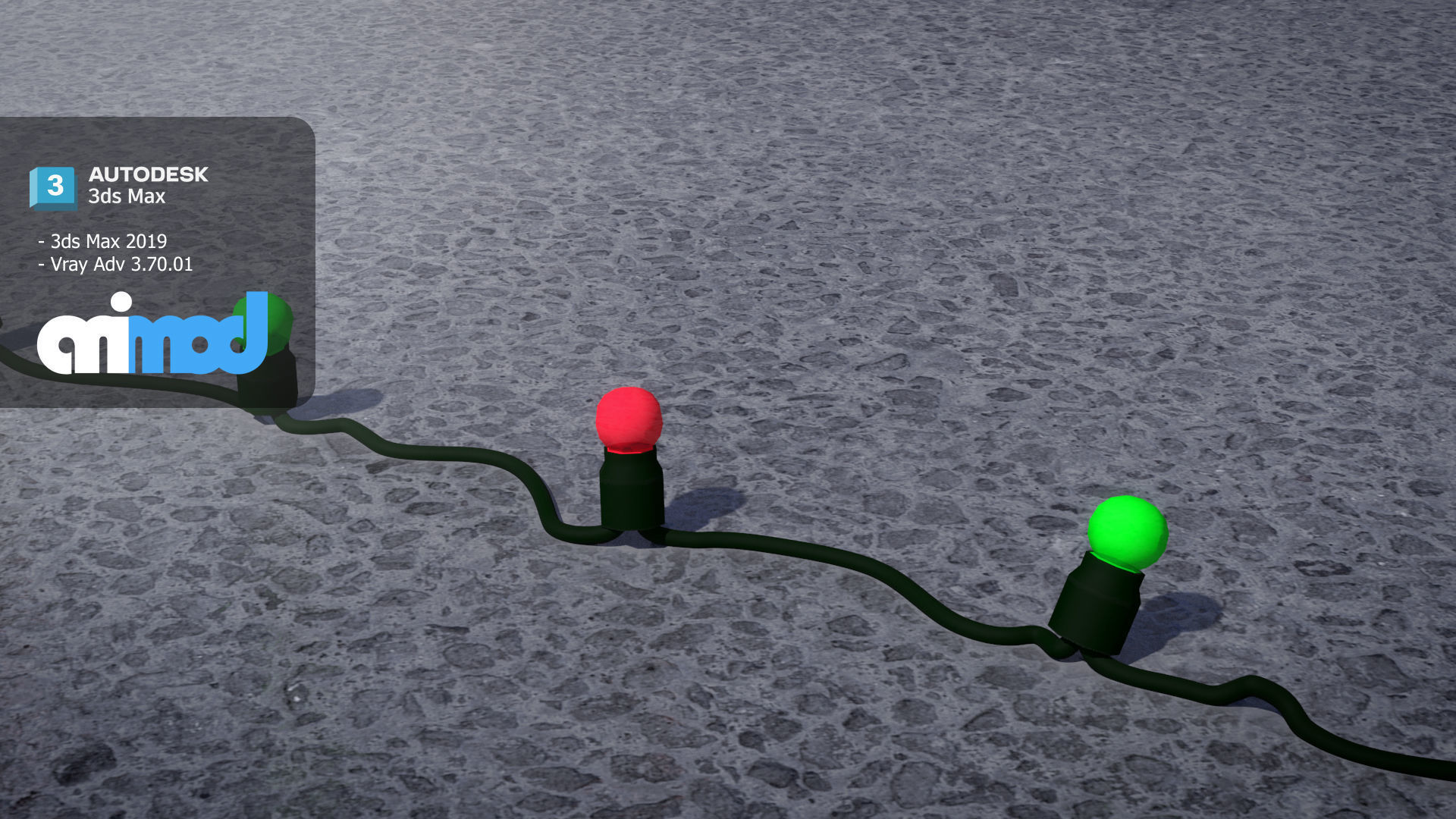 Christmas Light Bulb 3D model_3