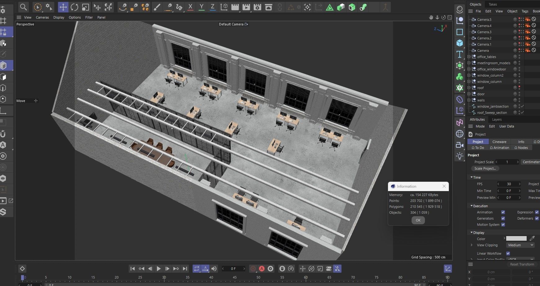 Loft Office 14 3D model_19