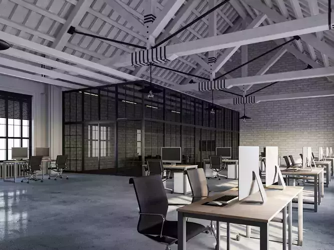 Loft Office 14 3D model