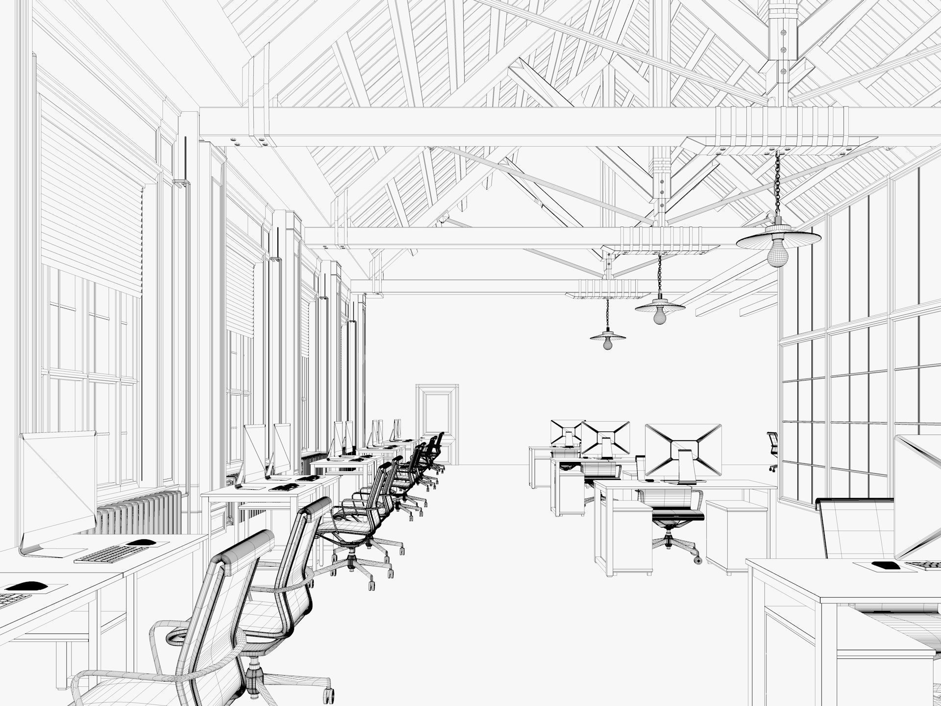 Loft Office 14 3D model_13
