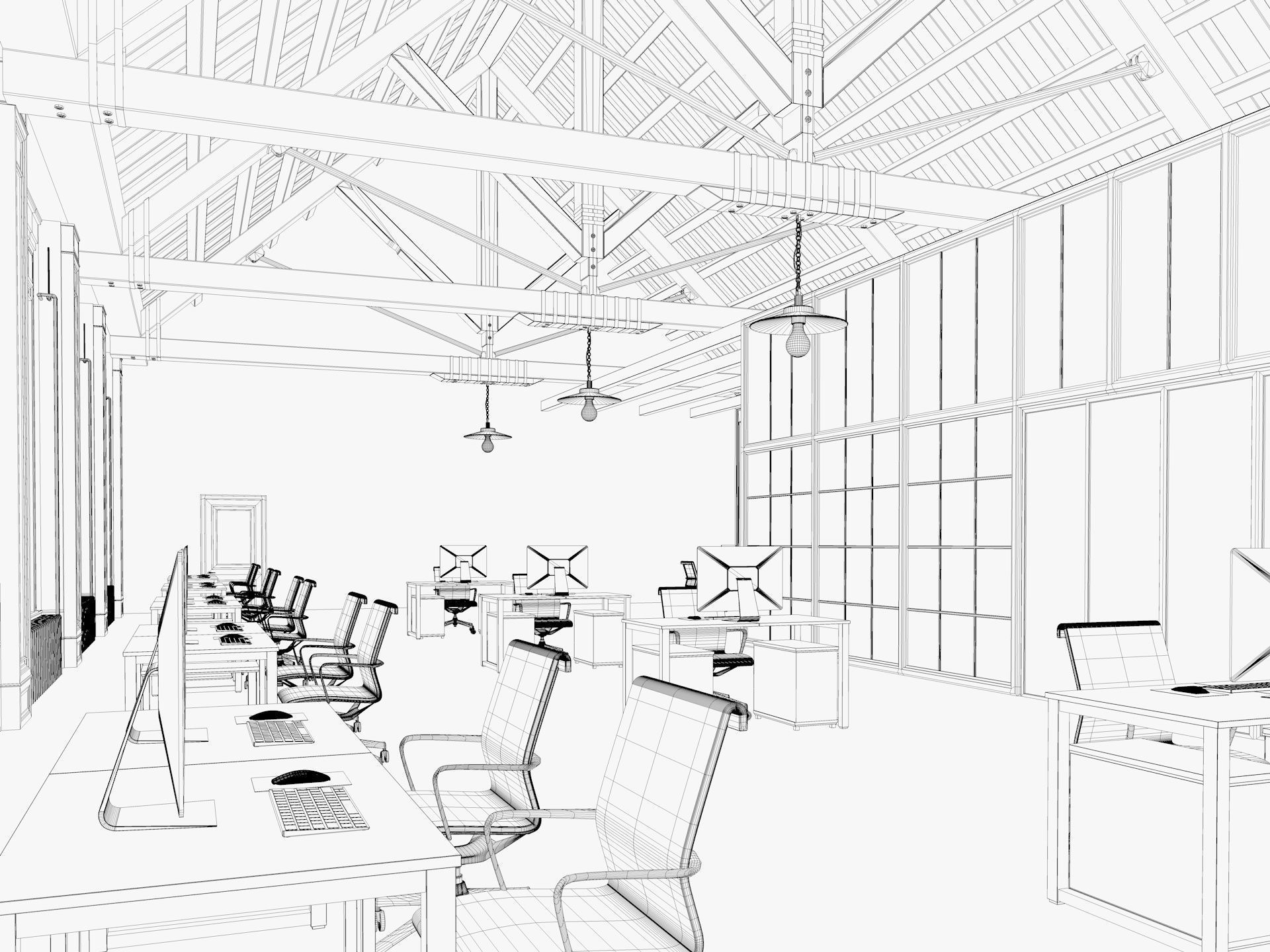 Loft Office 14 3D model_15