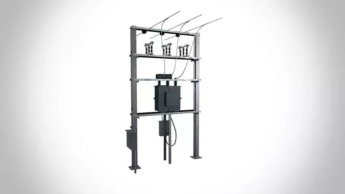 Pole With Transformer