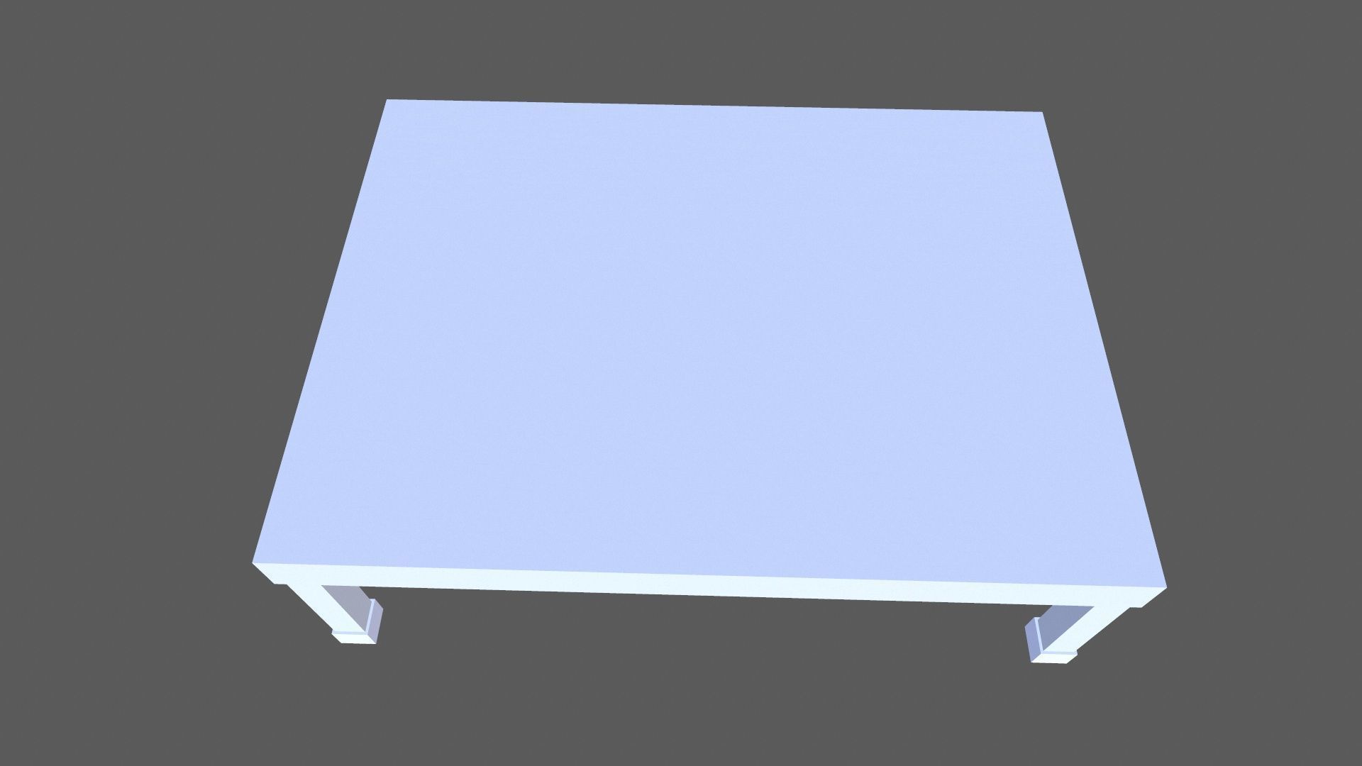 Small Table Low-poly 3D model_4