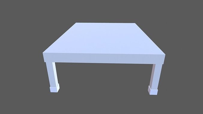 Small Table Low-poly 3D model