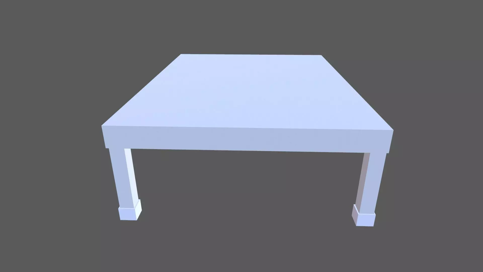 Small Table Low-poly 3D model_0
