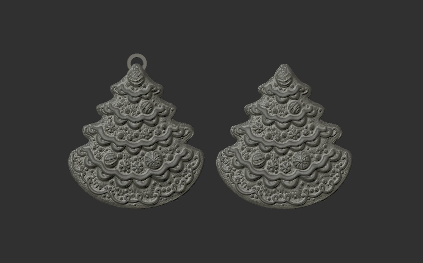 christmas tree decor  3D print model_3