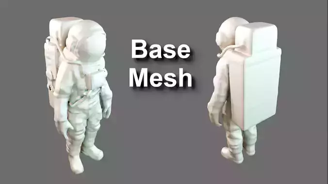 Astronaut SPACESUIT Base Mesh