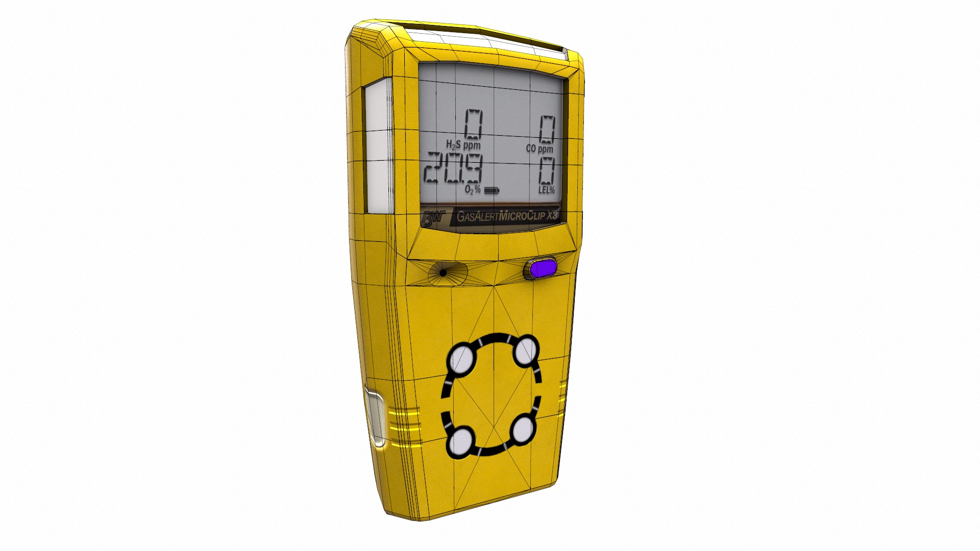 Honeywell Multi Gas Detector Low Poly Low-poly 3D model_18