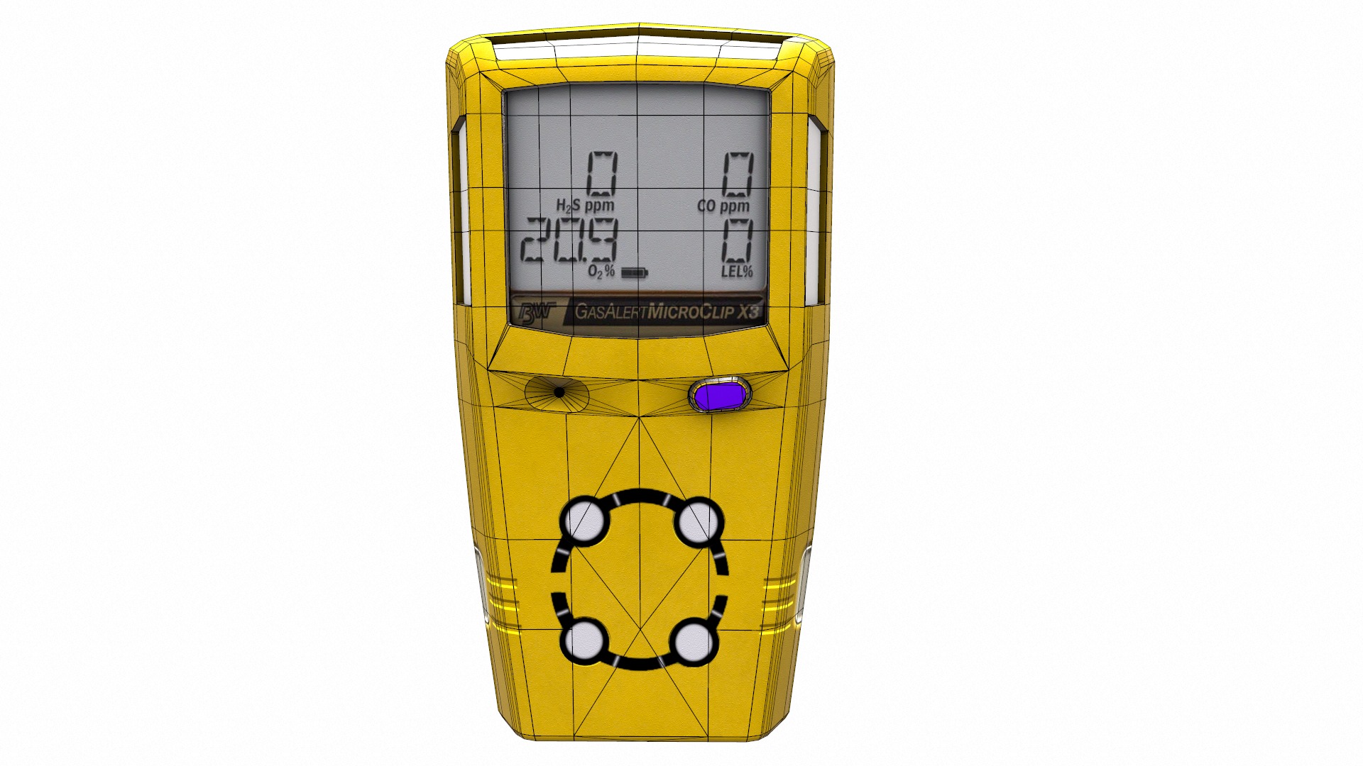 Honeywell Multi Gas Detector Low Poly Low-poly 3D model_15