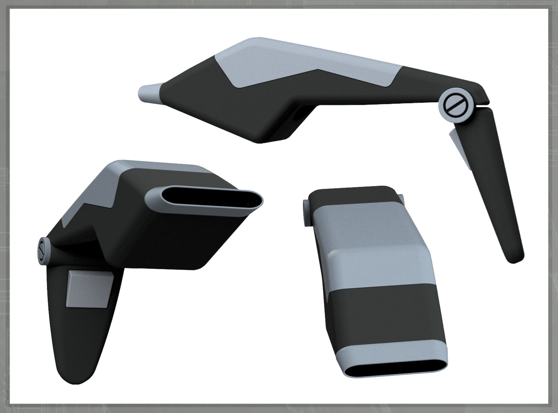 Betazoid Intelligence Phaser Lower Decks 3D print model_1