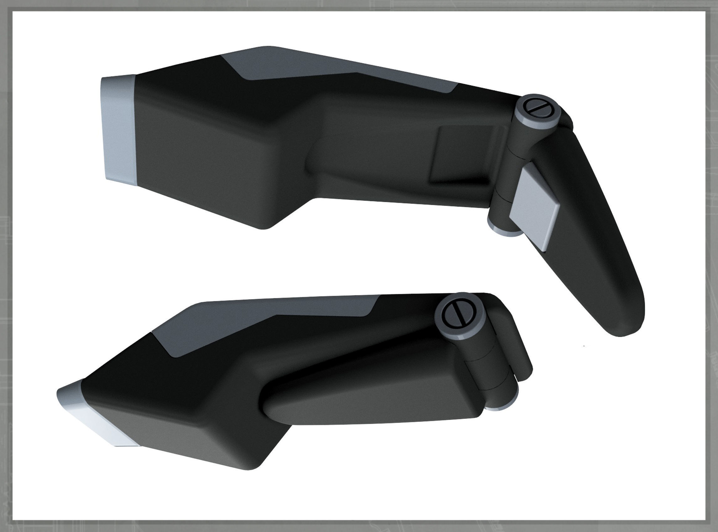 Betazoid Intelligence Phaser Lower Decks 3D print model_3
