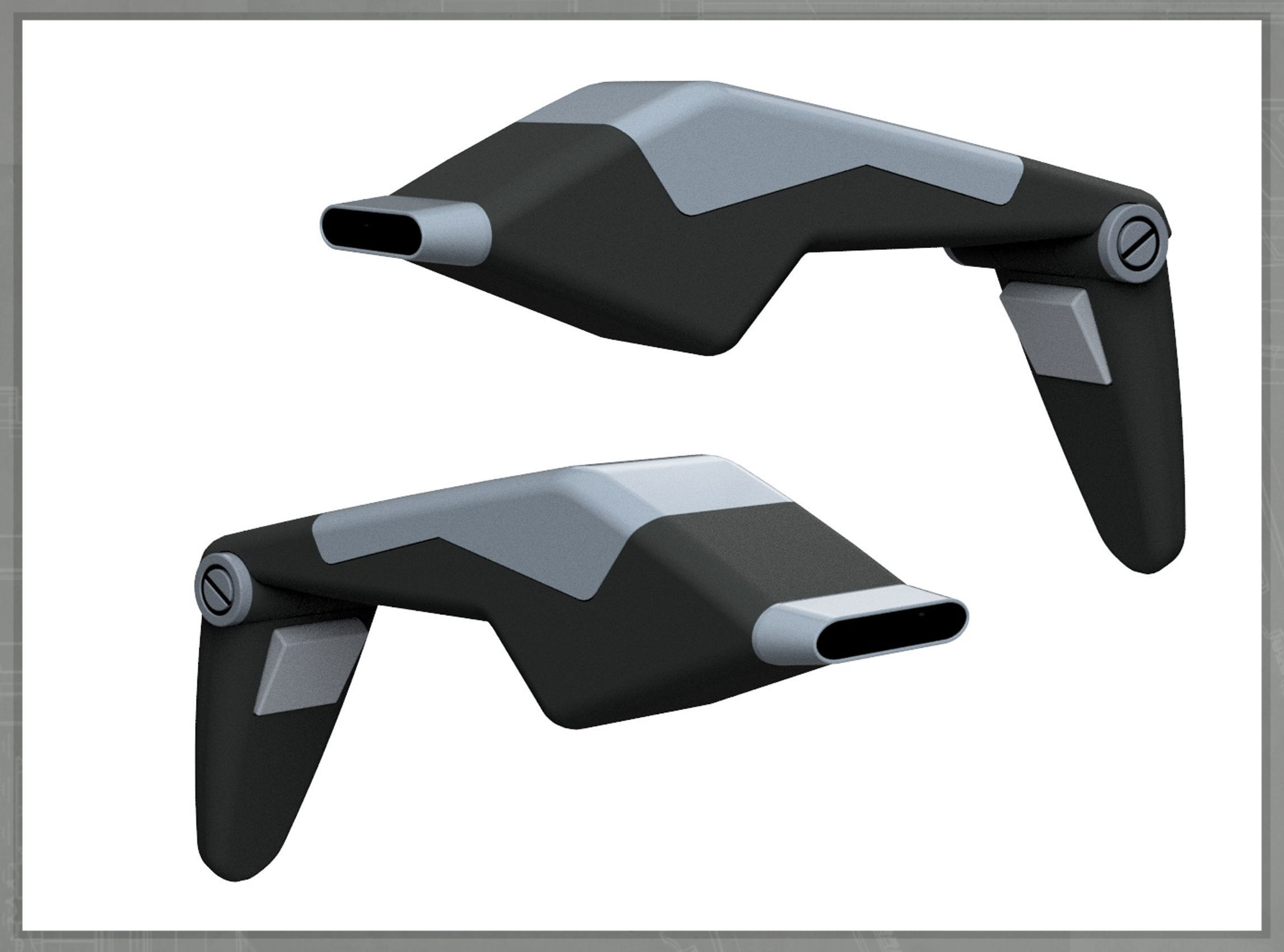 Betazoid Intelligence Phaser Lower Decks 3D print model_2