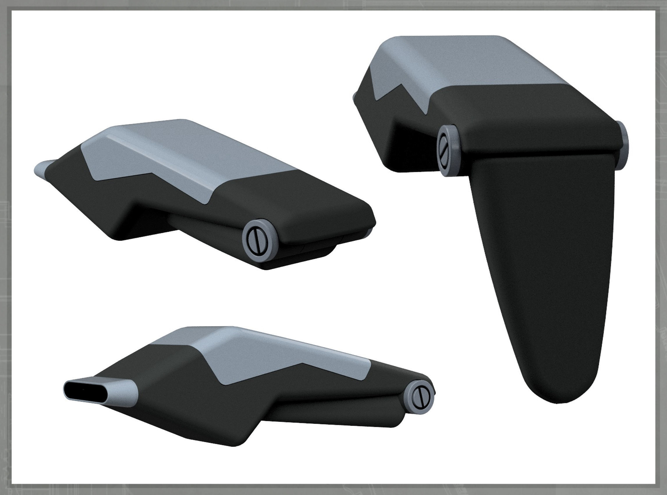 Betazoid Intelligence Phaser Lower Decks 3D print model_4