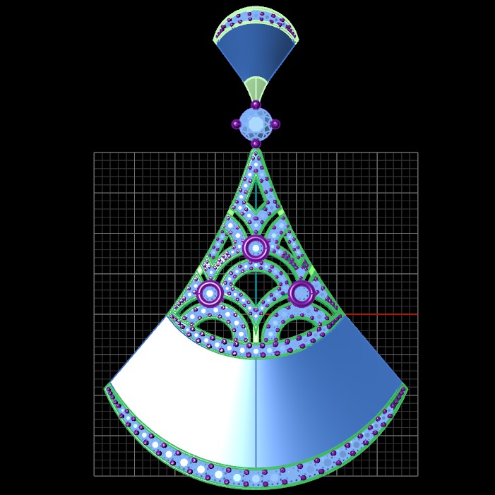 Inspired by Bvlgari DIVAS Dream Pendent 3D model_4