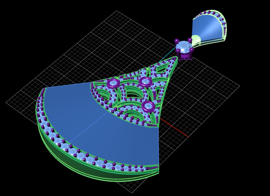 Inspired by Bvlgari DIVAS Dream Pendent 3D model_5