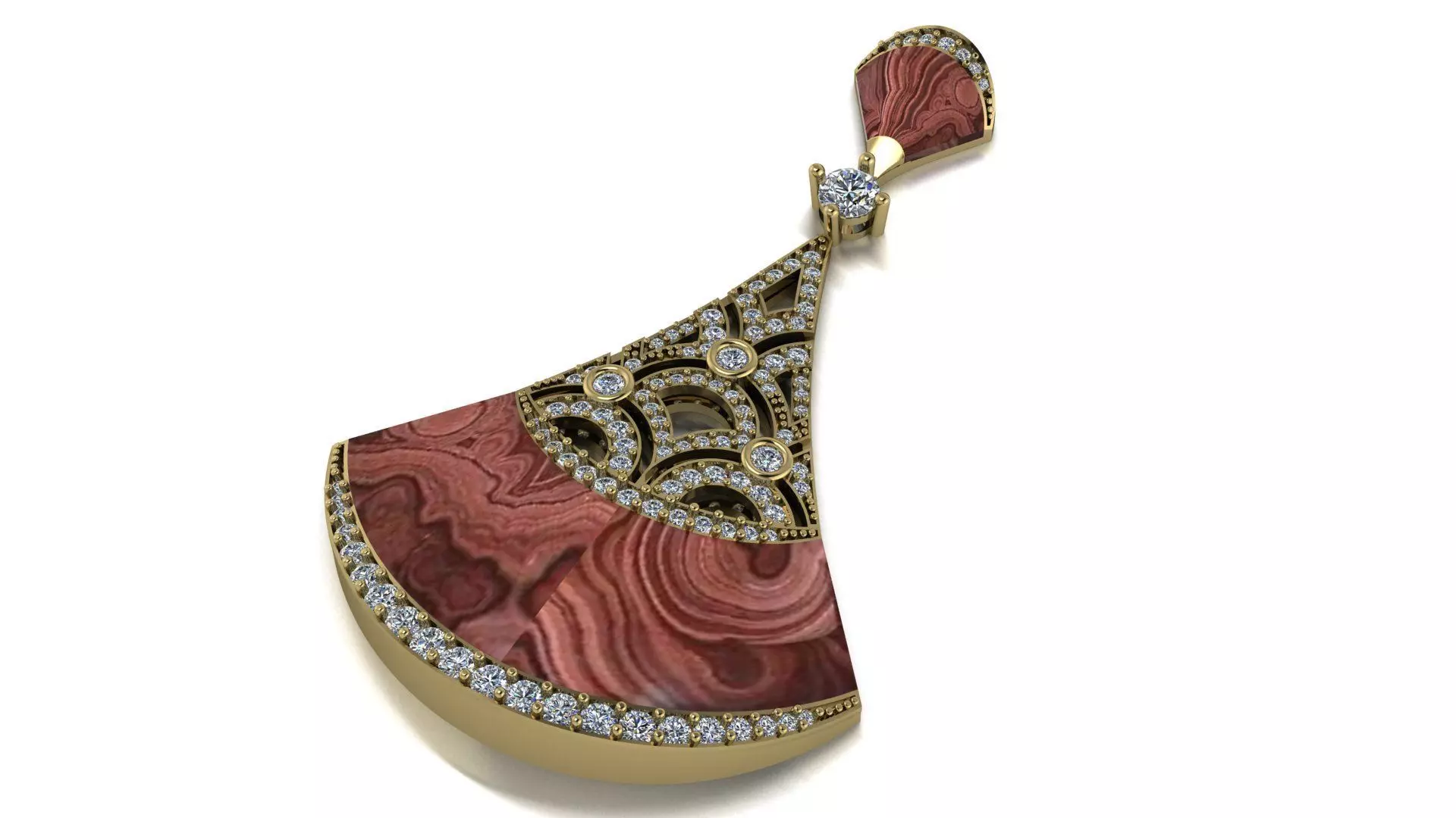 Inspired by Bvlgari DIVAS Dream Pendent 3D model_0