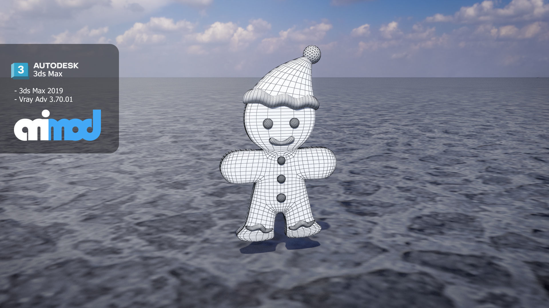 Ginger Bread Man 3D model_5