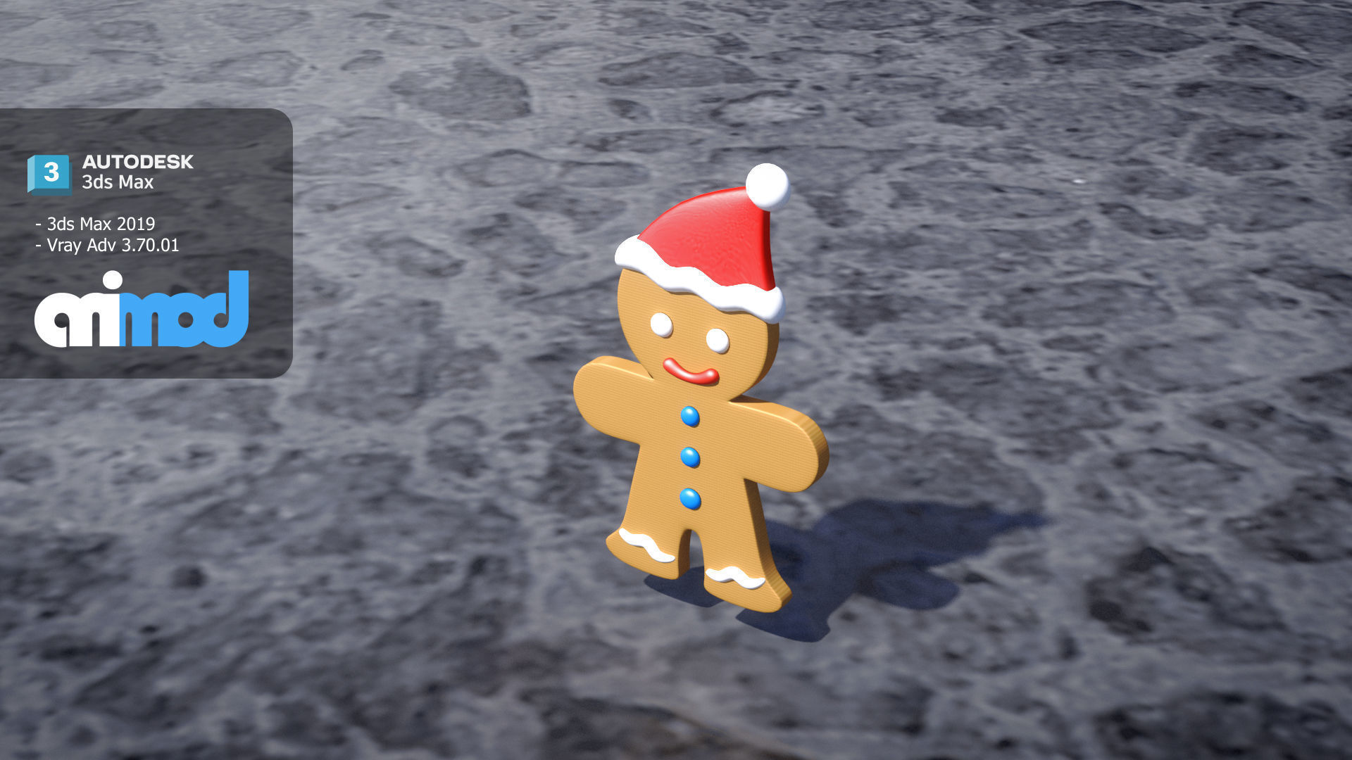Ginger Bread Man 3D model_2