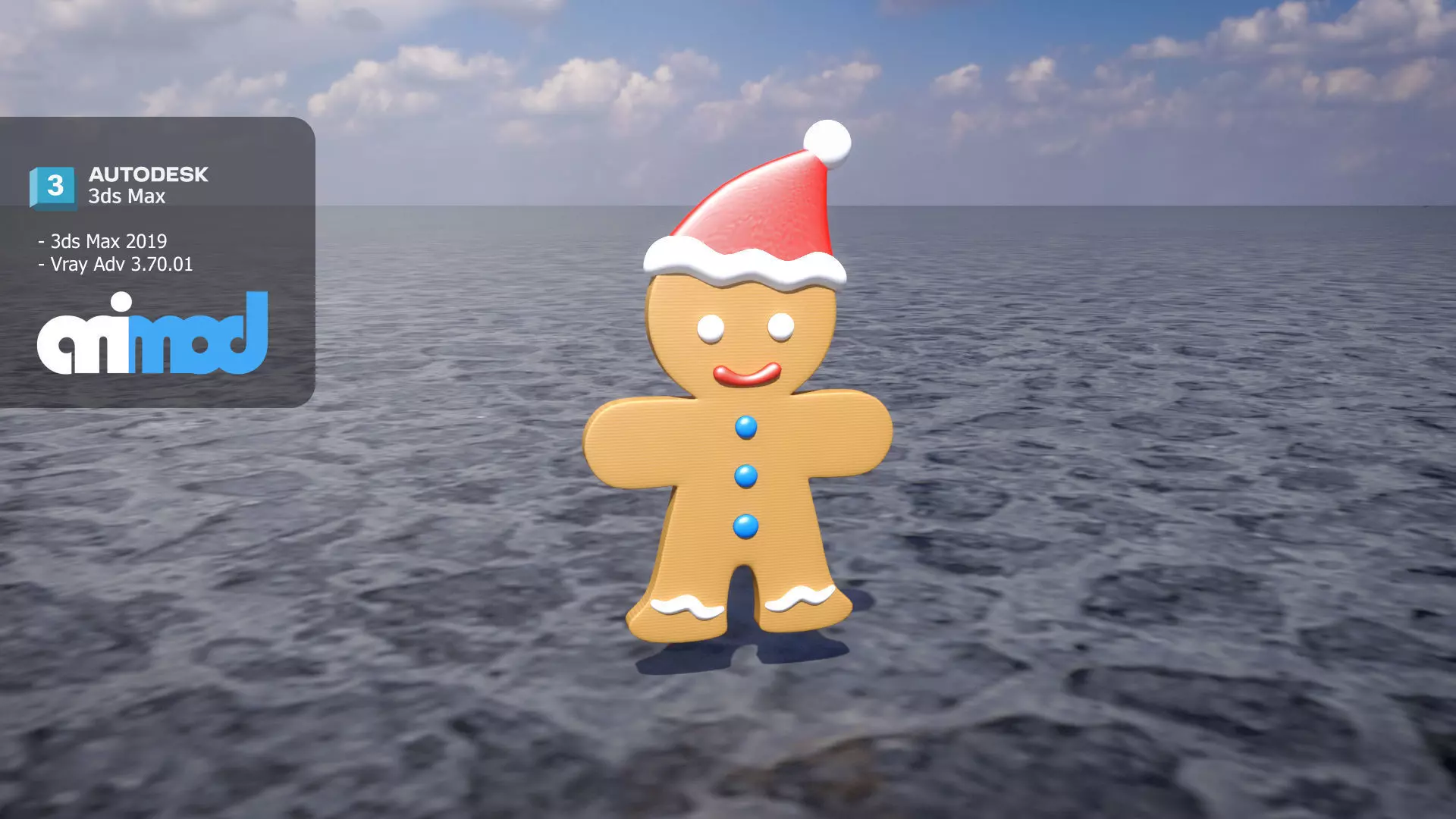 Ginger Bread Man 3D model_0