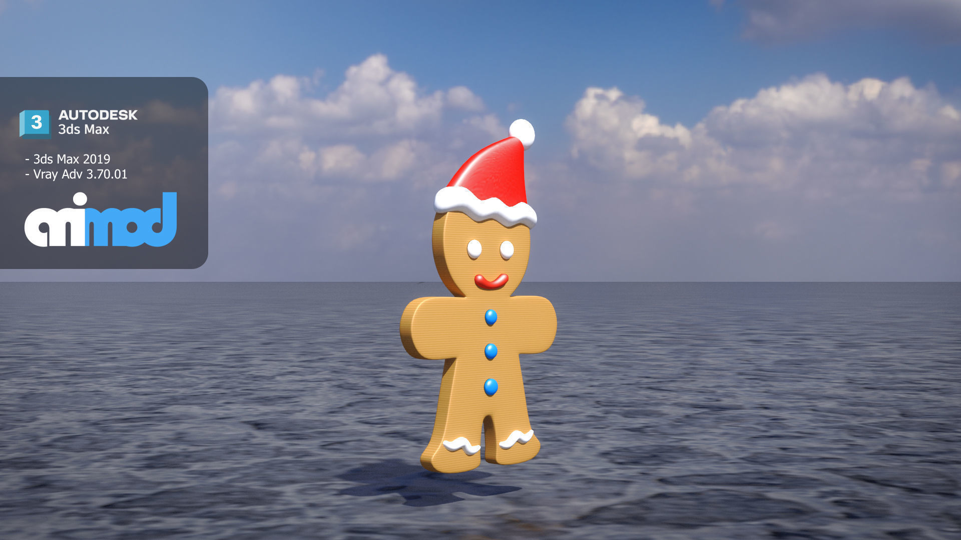 Ginger Bread Man 3D model_4