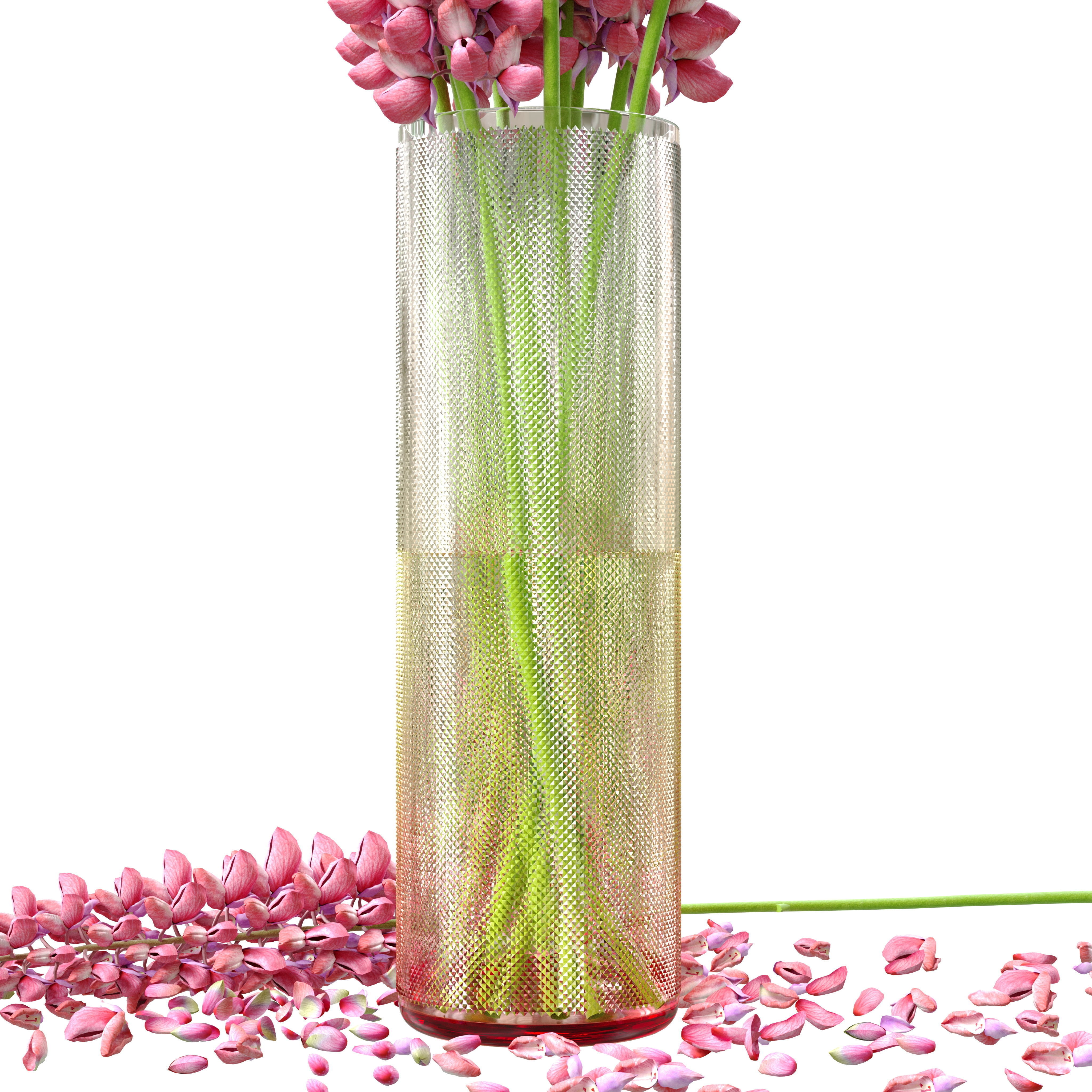 Bouquet of pink lupine flowers Lupinus 3D model_3