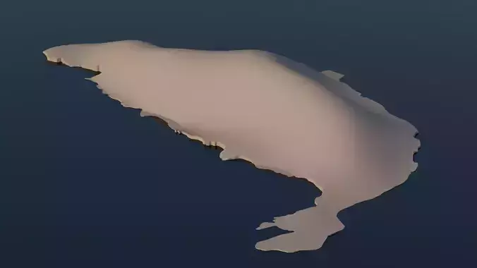 Telendos Greek Island Free 3D model Telendos Greek Island Free 3D model