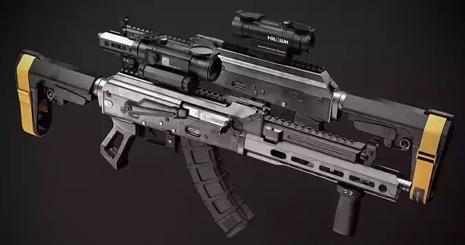 rd704 Low-poly 3D model
