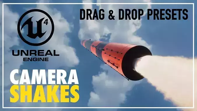 Camera Shakes for Unreal Engine 5 Drag and Drop Presets Product Texture
