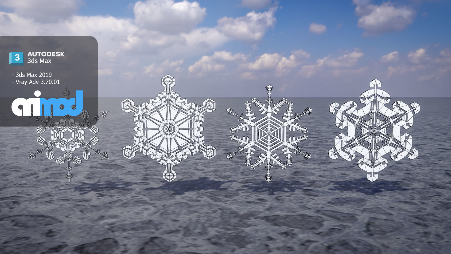 Snow Flake 3D model_5