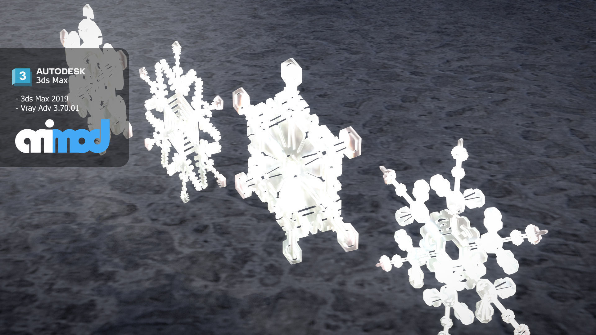 Snow Flake 3D model_3