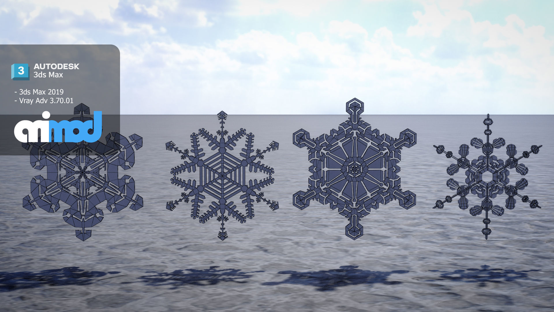 Snow Flake 3D model_6