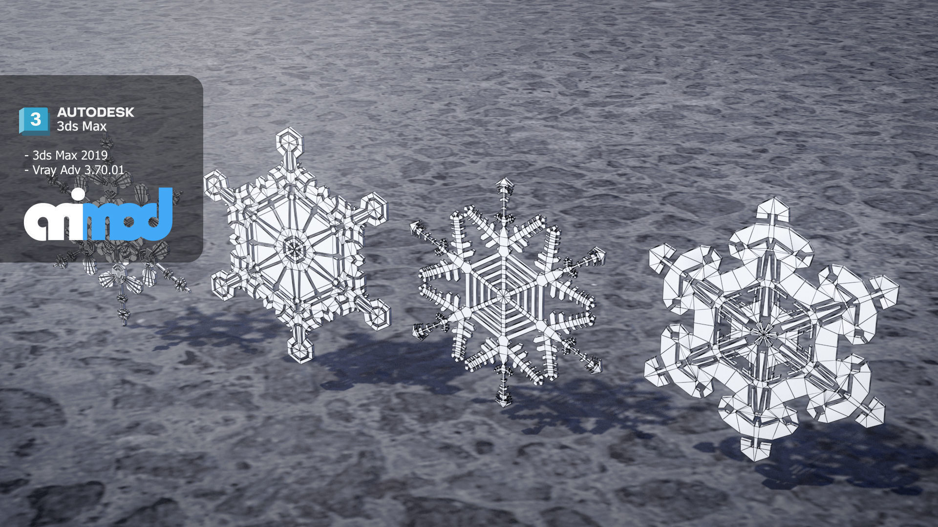 Snow Flake 3D model_7