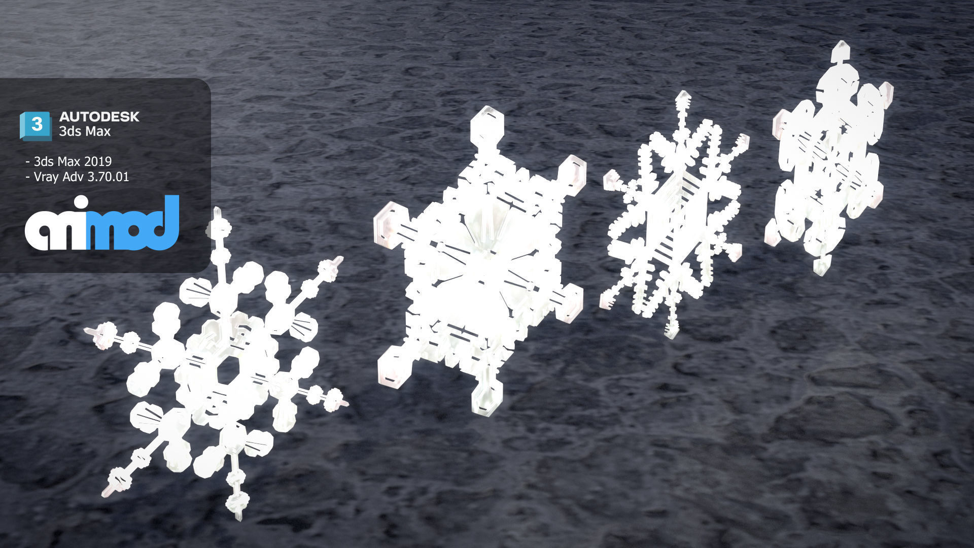 Snow Flake 3D model_4