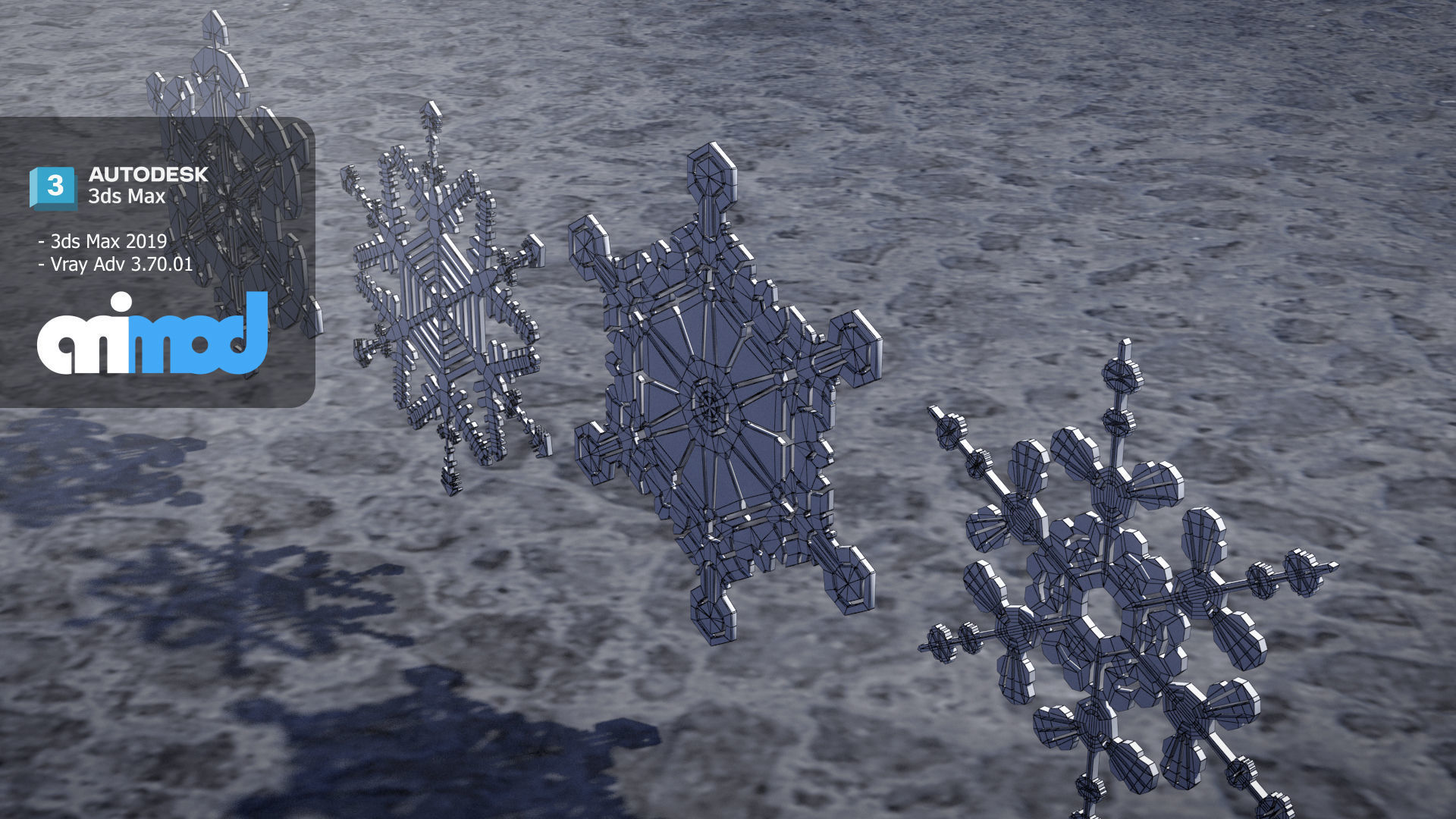 Snow Flake 3D model_8