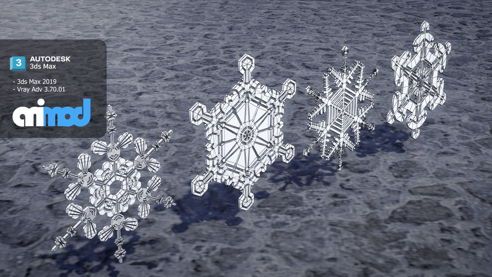 Snow Flake 3D model_9