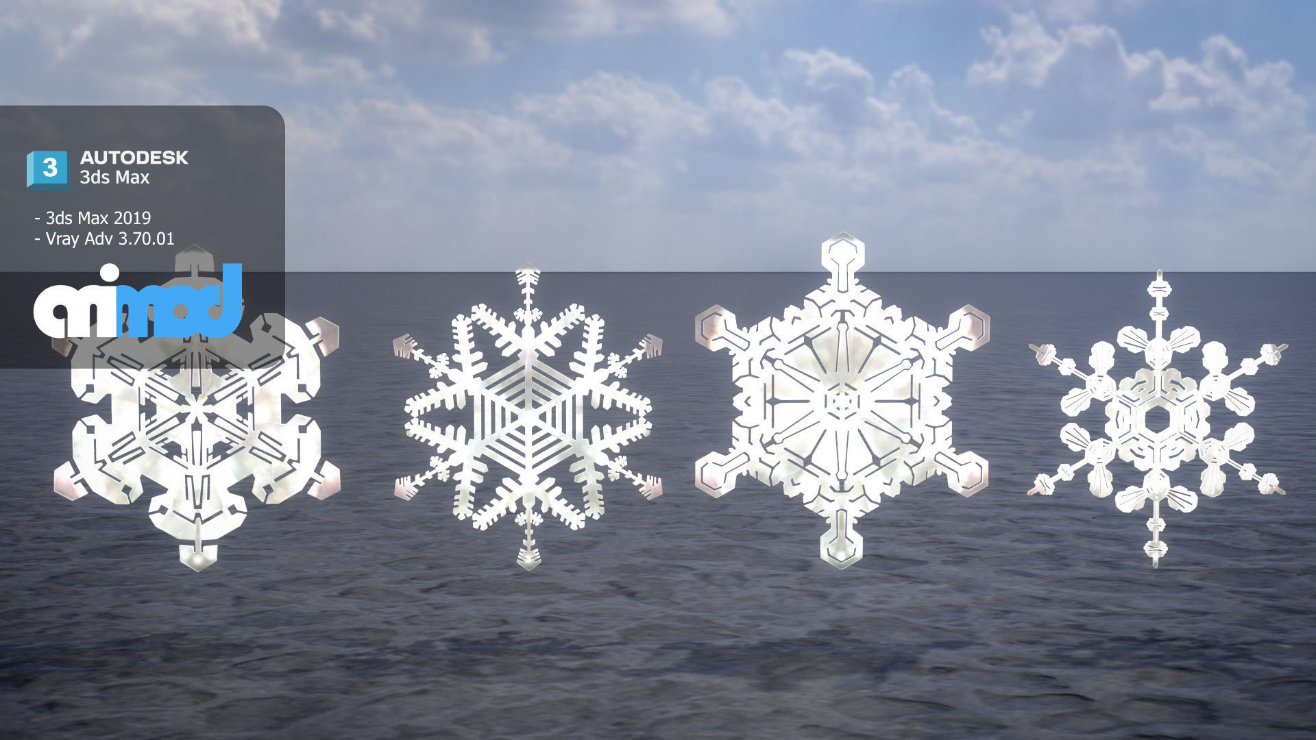 Snow Flake 3D model_1