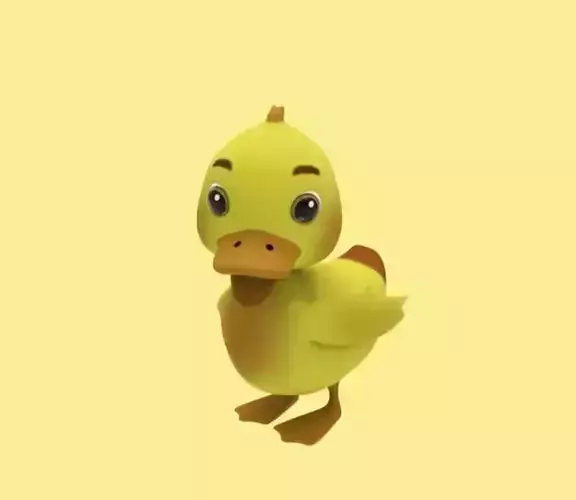 Duck check  Low-poly 3D model