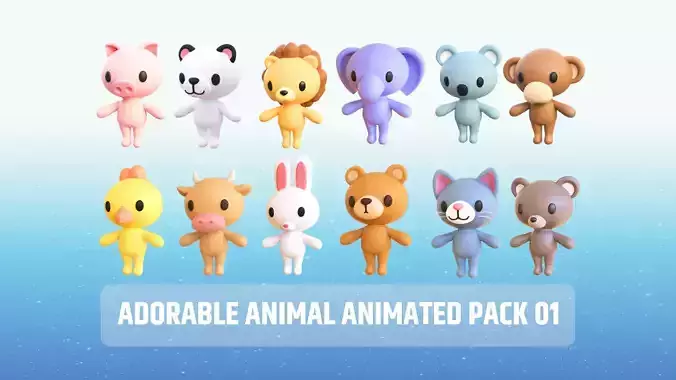 Adorable Animal Animated Pack 01
